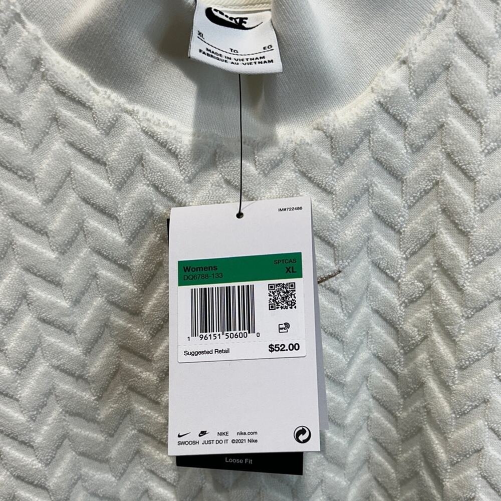 Nike Modern Allover Jacquard Boxy T-Shirt - XL - NWT - Picture 4 of 5